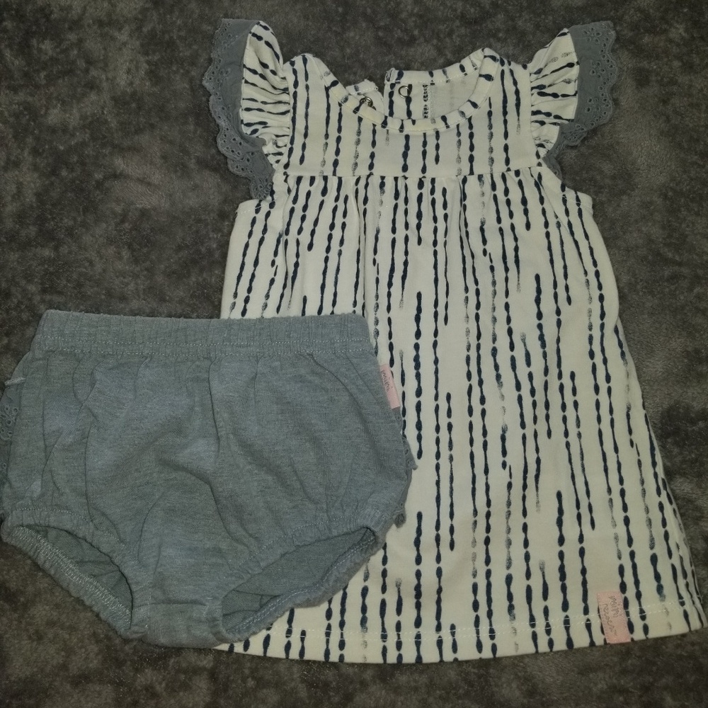 Baby Girl Dress and Bloomers
